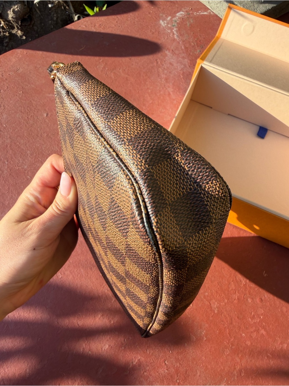 Louis Vuitton Brown Damier Canvas Pochette - Picture 5 of 7